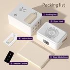 Portable Clothes Dryer | 20KG Large Capacity | 650W Fast Dry | Touch Screen & Remote Control | Quiet Energy-Saving Drying Machine for Home & Travel (purple)