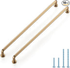 JOY DECOR Cabinet Pulls – 12-3/5 Inch Hole Center, Champagne Bronze, 10 Pack, Zinc Alloy Cabinet Handles for Drawers & Cupboard – Vintage Style Hardware for Kitchen, Bathroom, Dresser