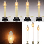 25 Pack Candelabra Replacement Bulb, C26 Clear Torpedo Tip Replacement Lights Bulbs, 7 Watt Incandescent Night Light for Indoor Outdoor Electric Window Candle, Chandeliers, C7/E12 Candelabra Base