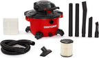 CRAFTSMAN CMXEVBE17606 12 Gallon 6.0 Peak HP Wet/Dry Shop Vac with Detachable Leaf Blower, Portable Shop Vacuum Wet and Dry with Filter, Dust Bag, Hose and Attachments for Garage, Outdoor Cleaning