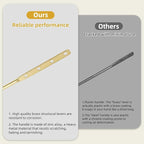 iFealClear Universal Metal Toilet Flush Handle Replacement, Front Mount Toilet Handle Replacement Compatible with Kohler, American Standard, TOTO, Mansfield, Solid Brass, Polished/Shiny Gold