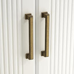 10 Pack 5 Inch(128mm) Hole Center Antique Brass Modern Cabinet Pulls Kitchen Cabinet Handles Kitchen Cabinet Hardware Timeless Drawer Pulls for Dresser Cupboard Wardrobe, A-Brass(5x10)