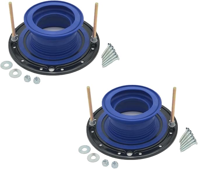 One N Done Toilet Flange Repair Kit - Toilet Kit For Low or Broken Toilet Flange. Toilet Wax Ring Replacement Kit W/Toilet Flange Extender Kit. No Wax Ring For Toilet Bowl Or Toilet Seal Required 2X