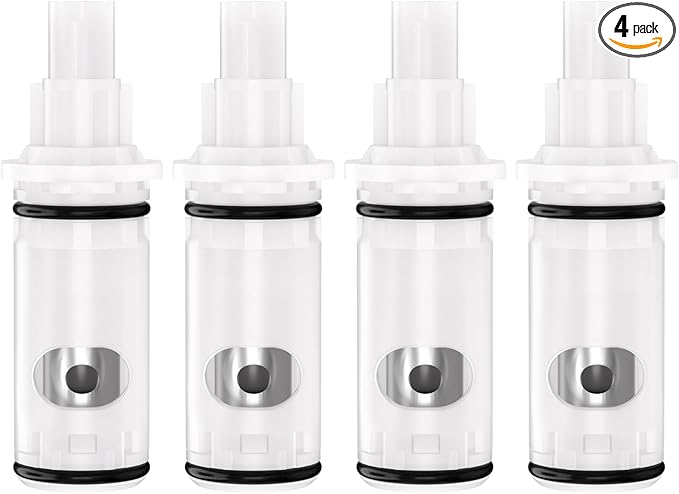 1224 Faucet Cartridge Replacement Compatible with Moen Two Handle Faucets Replacement Kit For Most Double Handle Moen Faucets and Tub/Showers Repair Kit,4 Pack