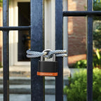 4 Digit Heavy Duty Combination Lock, Weatherproof Combo Padlock for Outdoor Use – Suitable for Sheds, Fences, Gates, Hasps & Storage Units，6 Pack (Matte Black)