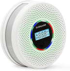 Upgraded Version Smoke Carbon Monoxide Alarm Detector, Battery-Operated Smoke and CO Alarm with Digital Display, Carbon Monoxide Detectors&Smoke Detector (1Pack)
