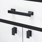 COTYKILEY 6 Pack 3.75 Inch(96mm) Matte Black Cabinet Handles Black Kitchen Cabinet Pulls Cabinet Door Handles Kitchen Cabinet Hardware