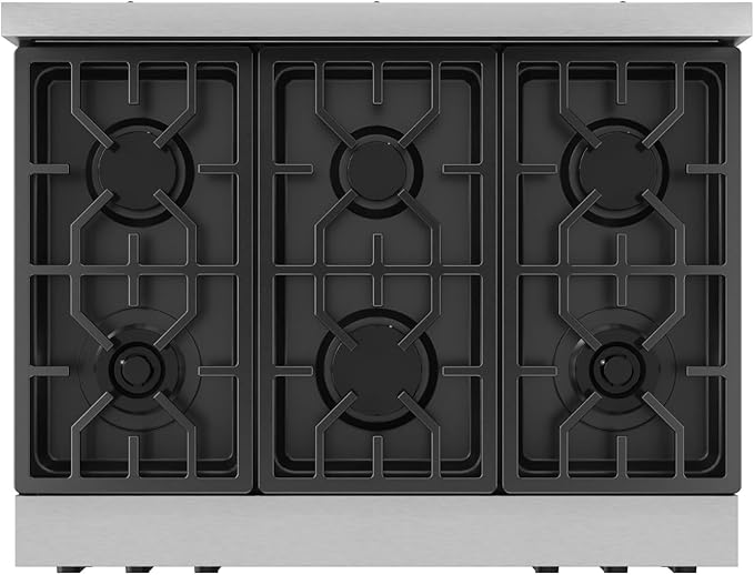 Gordon Ramsay by THOR Kitchen 36 Inch Professional Liquid Propane Range with Tilt Panel Touch Control in Stainless Steel/Black