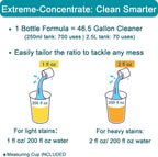 200X Concentrated Floor Cleaning Solution for All Robot Vacuum and Mop, Wet Dry Vacuums Compatible with Eufy, Roborock, Roomba, Tineco, Bissell, Shark, 29.76 fl oz Makes 47 Gallon Cleaner(Ocean Scent)