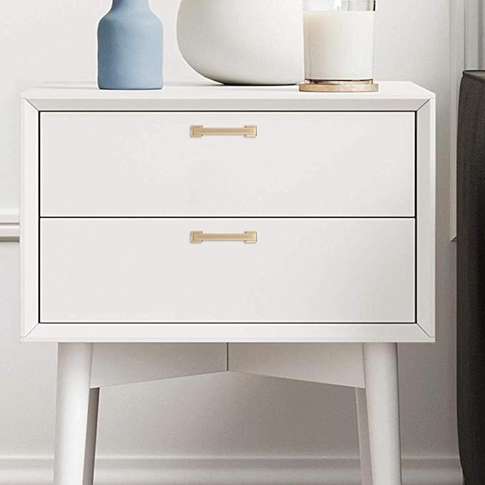 COTYKILEY 10 Pack 3.75Inch(96mm) Champagne Bronze Cabinet Handles Gold Kitchen Cabinet Pulls Cabinet Door Handles Kitchen Cabinet Hardware