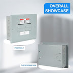 THQL Circuit Breaker Panels, 4-Space, 125A Circuit Breaker Distribution Box, 120V/240V Circuit Breaker Electrical Enclosure,Indoor Main Lug Load Center