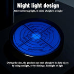 6'/2mm Point high Precision Universal Level Bubble Metal Bubble Water Leveler Cross Level Gauge Small Household (Blue Luminous Magnetic)