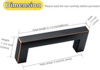 10 Pack Oil Rubbed Bronze Cabinet Pulls 3 Inch Stainless Steel Dresser Handles Bronze Dresser Pulls Square Kitchen Handles for Cabinets and Drawers