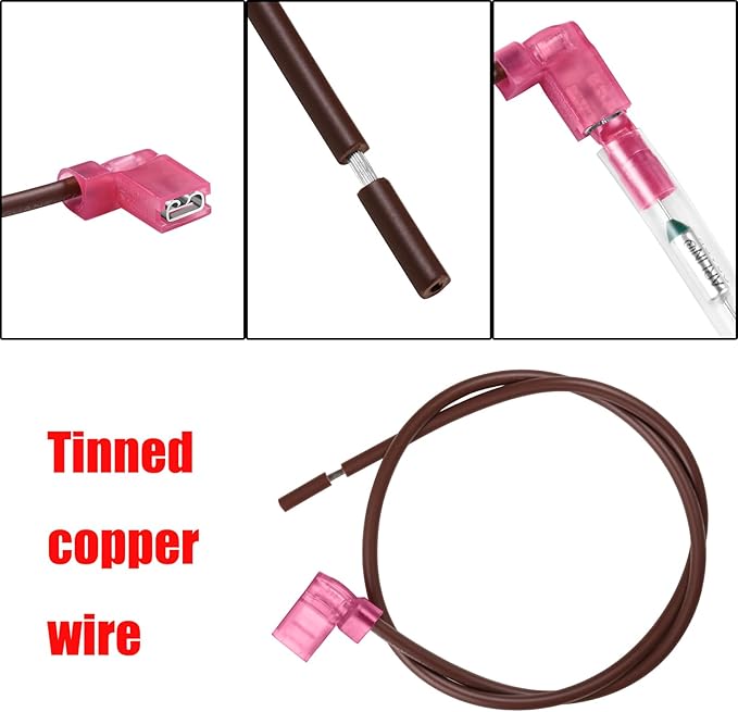 RV Water Heater Thermal Cutoff Kit - ECO Thermostat Assembly - Compatible with Atwood 91447 93866 Models # GCH6-4E GCH6-6E G6A-7E G6A-8E GC6AA-9E GCH10A-2E G610-3E GH610-3E XT Series (4 Pcs)