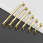 Asidrama 10 Pack 5 Inch(128mm) Brushed Gold Kitchen Cabinet Handles, Cabinet Pulls Kitchen Cabinet Hardware for Cupboard Drawer Pulls