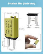 ATM Manual Resettable Fuse Low Profile Mini Blade Fuses 5A 6A 7.5A 10A 15A 20A 25A 30A Amp Automotive Circuit Breaker Fuses Reset Fuses Assortment Kit Boat Marine RV Car Truc DC 12V 28 Volts