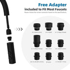 Hibbent Metal Pull Down Kitchen Faucet Head Replacement with 15 Adapters, Sink Spray Head, 2 Function Spray Nozzle Compatible with Moen, American Standard, Delta, Kohler Faucets, Oil-Rubbed Bronze