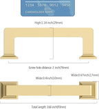 10 Pack 3 Inch Gold Cabinet Pulls - Kitchen Handles for Cabinets