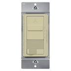 TOPGREENER Kalide Light Switch and 3-Speed Ceiling Fan Control Combo, in Wall Light and Fan Combination Switch, Single Pole, 2.5A, 720W, Neutral Wire Not Required, TGSFS3-I, Ivory