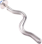 DERNORD 2 Inch (OD64) Tri-clamp Ripple Heating Element Electric Water Heater 6500W 240V