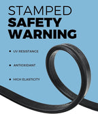 Bungee Cords with Hooks 31" – Heavy Duty Rubber Straps for Trucks, Tarp Tie Downs & Cargo, Outdoor Bungee Straps with Hooks, 10 Pack, 180 lbs Load