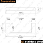 RANDOM Matte Black Towel Bar for Bathroom Kitchen 9 Inches Hand Towel Holder SUS304 Stainless Steel Towel Rack Kitchen Rag Towel Rod Wall Mounted.96026-2-9MB