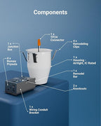 Sunco 4 Inch Recessed Lighting Housing Can, Remodel Air Tight Ceiling Cans, 120-277V,Hard Wired, TP24 Connector Included, Easy Install, IC Rated UL 4 Pack