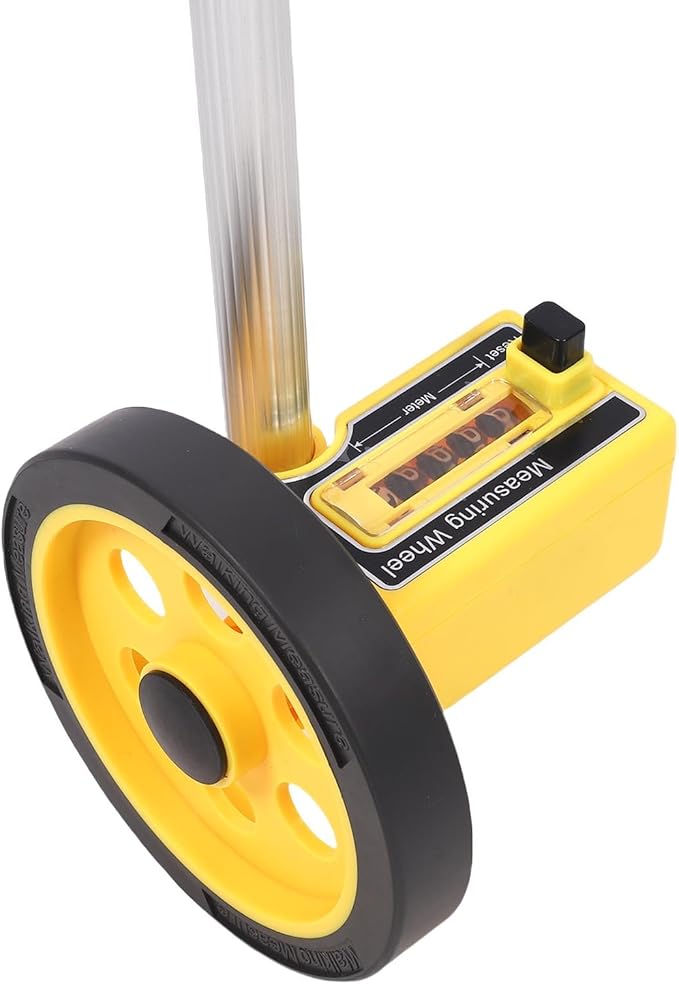 Aramox Portable Metric Measuring Wheel with a Light Hiking Wheel for Industrial Tasks, Aluminum Alloy
