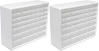 Akro-Mils 44-Drawer Plastic Drawer Storage Cabinet for Garage Organization, Bead Organizer, Building Bricks Storage, Teacher Toolbox, Makeup Organizer, 20-Inch W x 6-Inch D x 16-Inch H, 10144 White