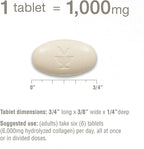 Youtheory Advanced Collagen - 6,000 mg Collagen - with Vitamin C - for Hair, Skin & Nails* - Collagen Supplements for Women and Men - 120 Tablets