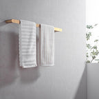 RANDOM Champagne Bronze Towel Bar Set 5 Piece Bathroom Hardware Set Include 9.8/23.6 Inch Towel Holder Toilet Paper Holder and 2 Towel Hooks Stainless Steel Bathroom Accessories Kit Wall Mount