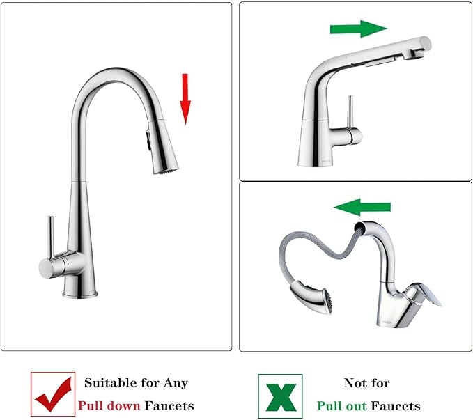 150259 Kitchen Faucet Hose Replacement for moen pull down faucet, Sink moen Faucet Replacement hose by phxon (Parts 150259)