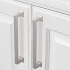 COTYKILEY 10 Pack 7.5 Inch(192mm) Brushed Satin Nickel Cabinet Handles Kitchen Cabinet Pulls Cabinet Door Handles Kitchen Cabinet Hardware Cupboard Drawer Pulls