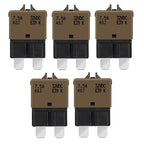 GLOSO Circuit Breaker E39 (T3) Manual Reset Fuse for Car Truck RV Automotive Marine Boat Trolling Motor & Custom Wiring Audio Battery Protection/Low Profile ATC/ATO (7.5A - 5 Pack)