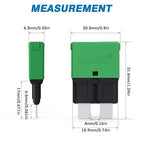 GLOSO Circuit Breakers E37 Auto (T1) Reset Low Profile ATC/ATO - (7.5A - 20 Pack)