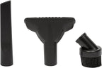 Shop-Vac 9064300 1.25 Inch Diameter Cleaning Kit, Includes Round Brush, Crevice Tool, and Gulper Nozzle, Black, Ideal for Upholstery, Blinds, and Car Interiors (1-Pack)