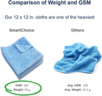 Arkwright Microfiber Cleaning Cloths - (Pack of 12) Lint & Streak-Free Drying Wash Towels, 320 GSM Super Absorbent & Quick Dry, Perfect Cleaner for Car, Glass, and Window, 12 x 12 in, Pink