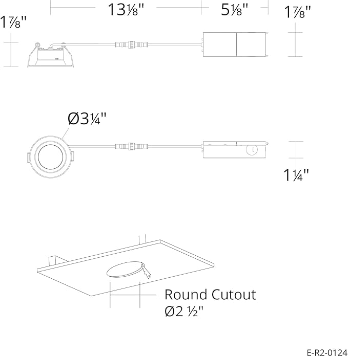 Builder Essential 3in 550 Lumens Round LED Recessed Light and Housing for Remodel or New Construction with Regressed Trim 3-Power Modes 4W-6W-8W, 5-CCT 2700-3000-3500-4000-5000K in White (Pack of 6)