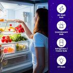 lumenivo 40 Watt 130 Volt T6.5 Refrigerator Light Bulb ー Replaces 40w 120v Freezer Light Bulb Subzero 500 Series Refrigerator Freezer ー Intermediate Base E17 ー Clear Incandescent Bulb ー 1 Pack