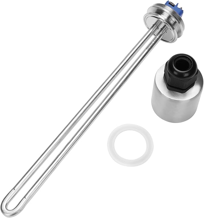 DERNORD 1.5 Inch (OD50.5mm) Tri-clamp Heating Element 240V 4500W Electric Water Heater High Watt Density