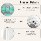 Auertech Portable Washer and Dryer Combo Set, 12 lbs Portable Clothes Dryers, 6 Drying Modes, 25 lbs Fully Automatic Washing Machine, 10 Wash Cycles, Compact Washer and Dryer for Apartment, RV, Dorm