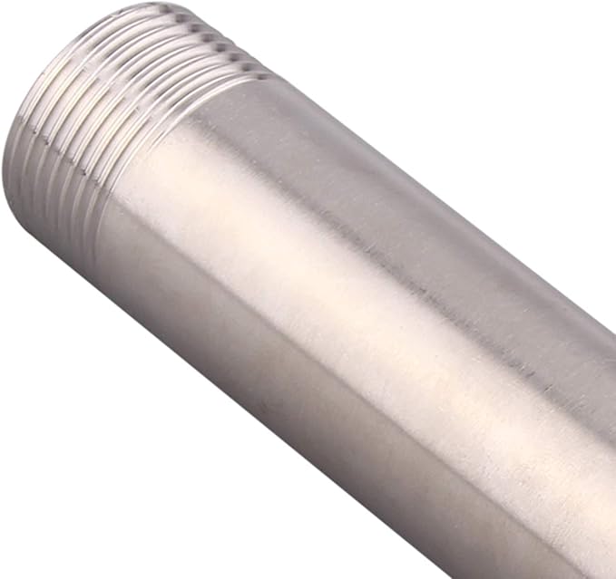 1" X 1" NPT Male Nipple Stainless Steel 304 Cast Pipe Coupling fitting 8" Length