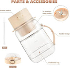 Portable Blender,FOUSIUTIM Personal Blenders for Shakes and Smoothies with34oz Cup, Lid and Shoulder Strap, Type-C USB Rechargeable, Personal Size Blenders BPA-free for Home，Gym/Travel