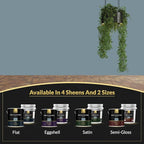 EVOLVE Signature Paint & Primer: Luxury Paint & Primer for Indoor & Outdoor Surfaces, Minimal Odor, Satin Sheen (Chalk Blue, 5 Gallon)