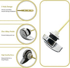 Toilet Flush Valve & WC Lever Replacement Parts,Side Mount Flush Handle Kit,9.8-Inch Solid Copper Rod with Chain,Compatible with 3-Inch One-Piece Toilets,TOTO THU Series Tank Repair Parts