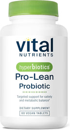 Hyperbiotics PRO Lean Vegan Probiotics for Women and Men | Time Released Probiotic with Orafti P95 Prebiotics | Supports Metabolism and Digestive Health | Gluten, Dairy, and Soy Free | 60 Tablets