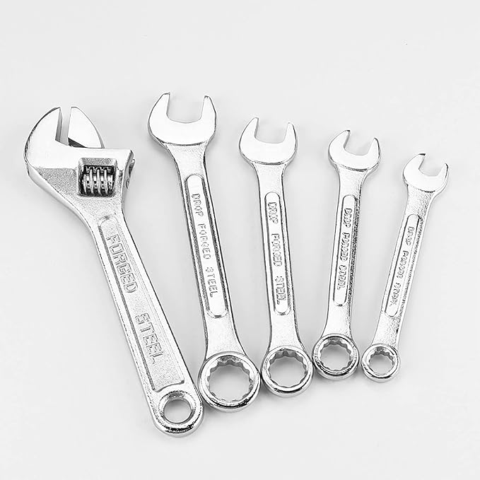 DOWELL 90 Piece Tool Set Home Repair Hand Tool Kit with Wrench Sets Plastic Tool Box Storage Case