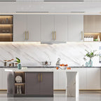 Asidrama 10 Pack 6.3 Inch(160mm) Antique Brass Kitchen Cabinet Handles, Cabinet Pulls Kitchen Cabinet Hardware for Cupboard Drawer Pulls