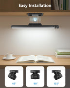 Ferswe 3W Motion Sensor Rechargeable Light Bar with Remote, Eye-Friendly Closet Lights with Battery Display, 2000mAh Makeup Lighting, Magnetic Light Bar for Cabinet, Closet, Bathroom and Desk