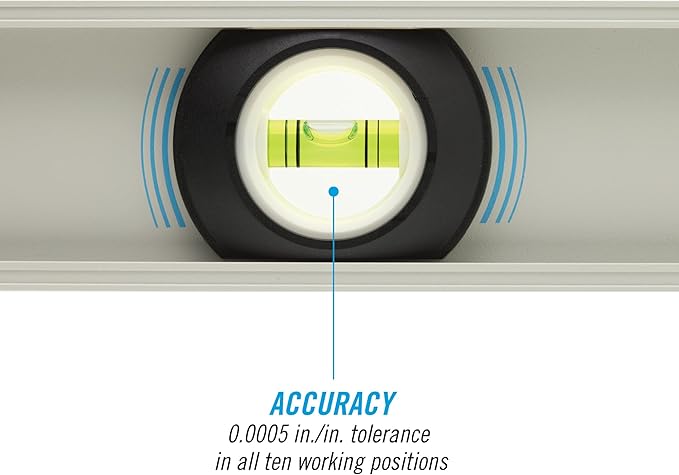 CHANNELLOCK 48-Inch, Professional-Grade Magnetic Aluminum I-Beam Level with 3 Vials, 5100-0048M